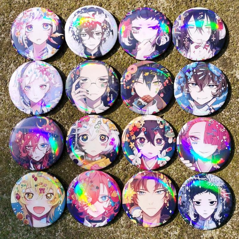 Bungo Stray Dogs Brooch Pin Cosplay Badge Backpack Icon Button Accessories Gifts