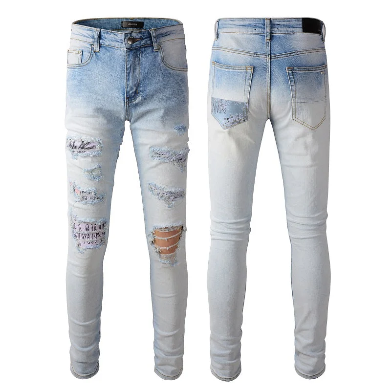 Jeans Pink Leather
