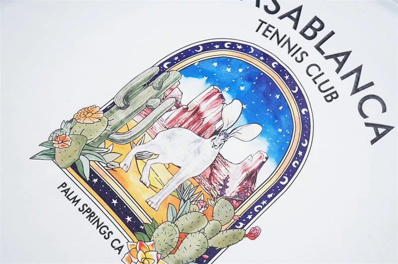 Casablanca 2023 new fashion T-shirt short sleeves