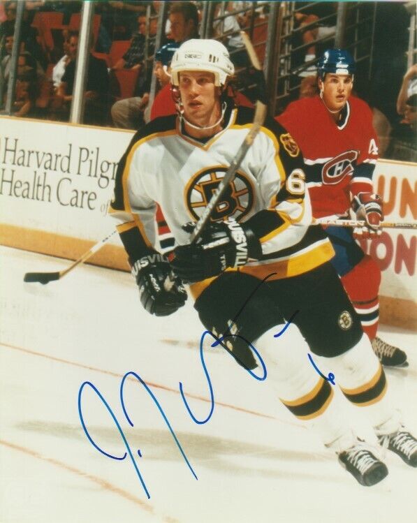 ROOKIE YEAR JOE THORNTON SIGNED BOSTON BRUINS 8x10 Photo Poster painting! Autograph