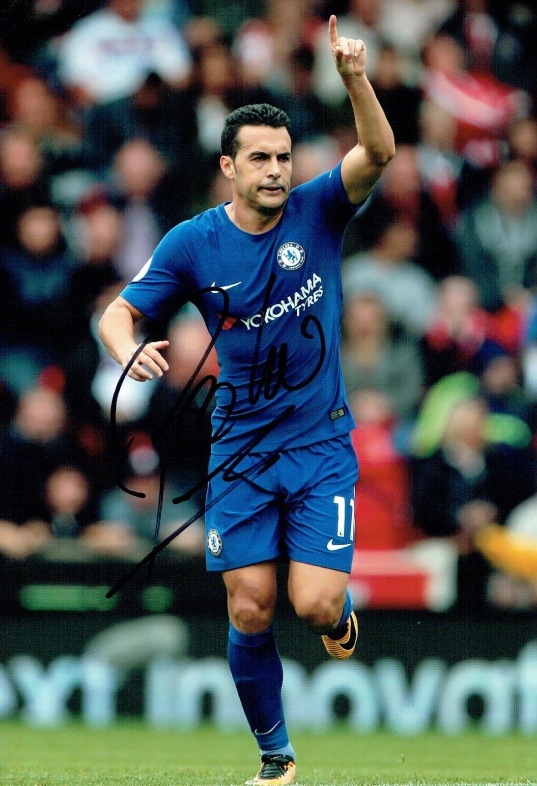 PEDRO 2018 Signed Autograph 12x8 Photo Poster painting 2 AFTAL COA Chelsea Premier League