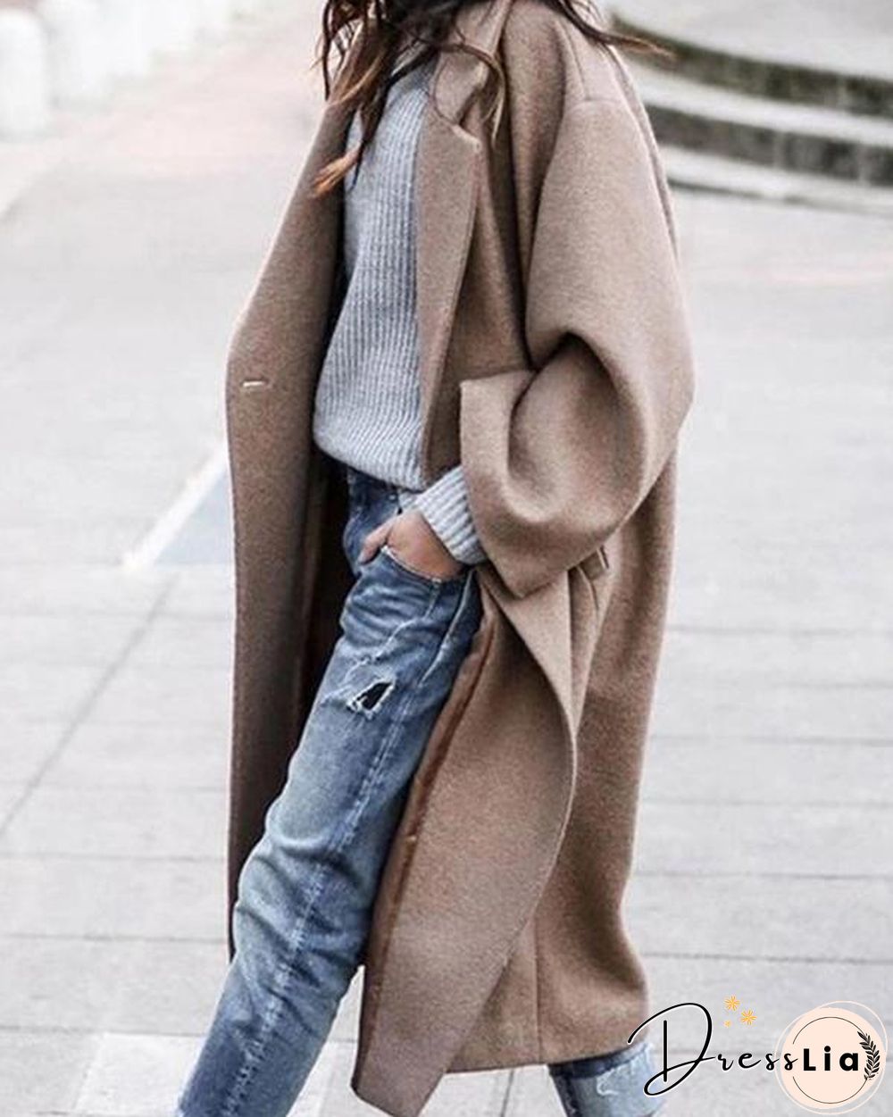 Women Long Outerwear Warm Fashion Coat