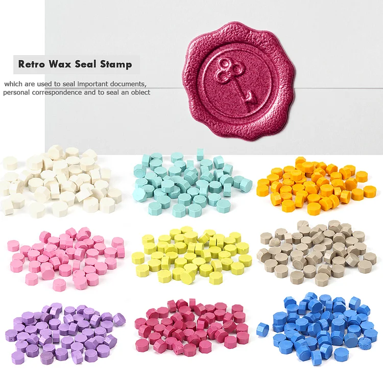 Sealing Wax Pills Grain Vintage Wax Seal Stamp Tablet Beads for Envelope