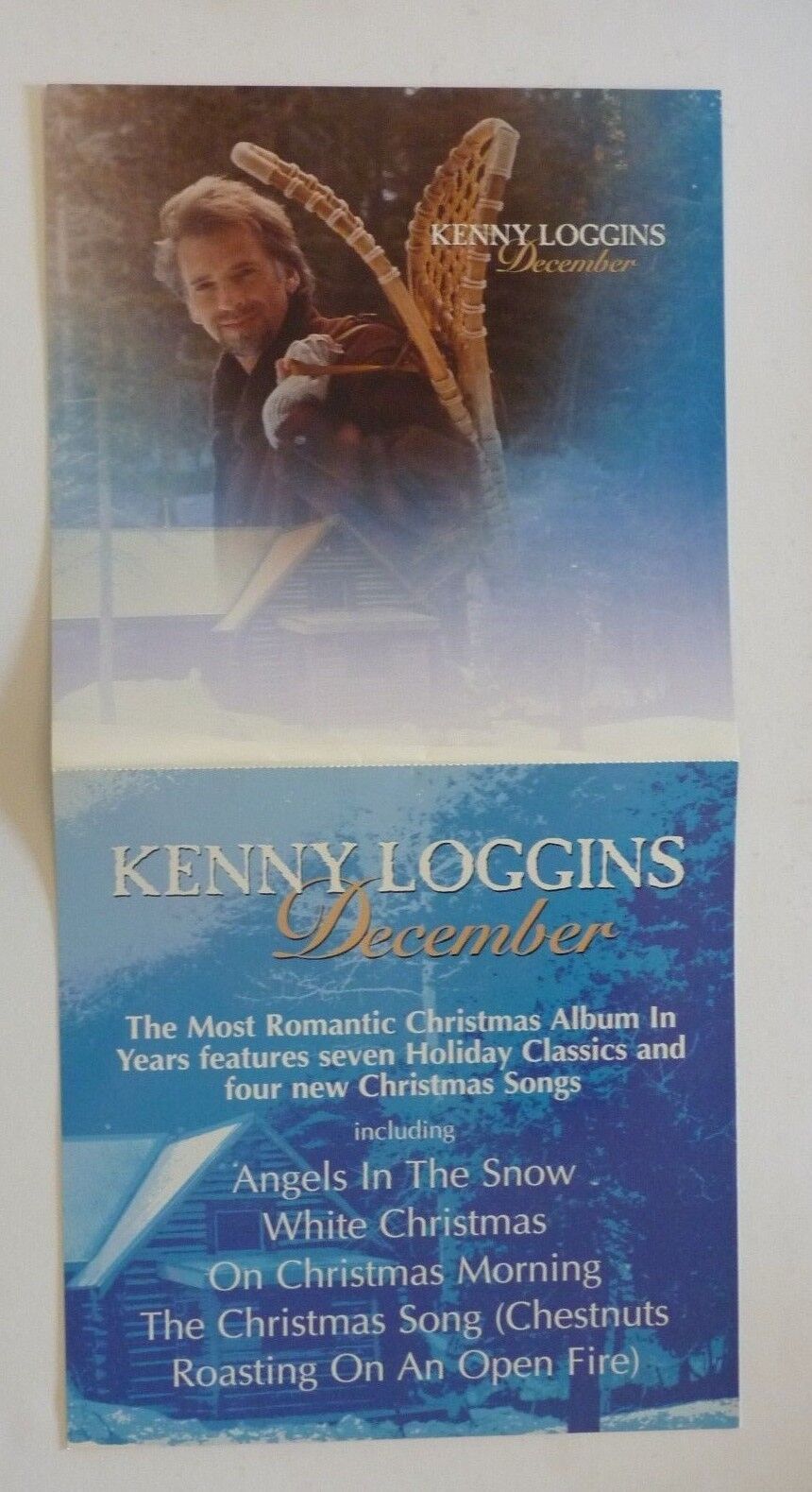 Kenny Loggins December LP Record Photo Poster painting Flat 12x24 Poster