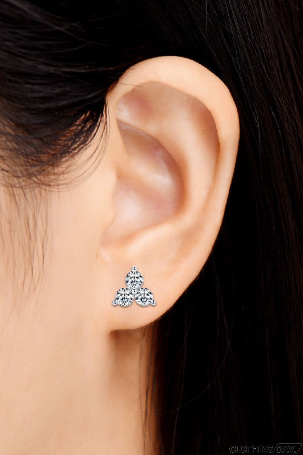 Moissanite 925 Sterling Silver Stud Earrings