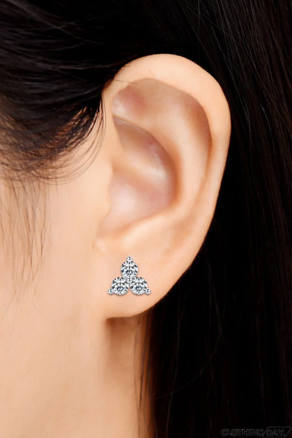 Moissanite 925 Sterling Silver Stud Earrings