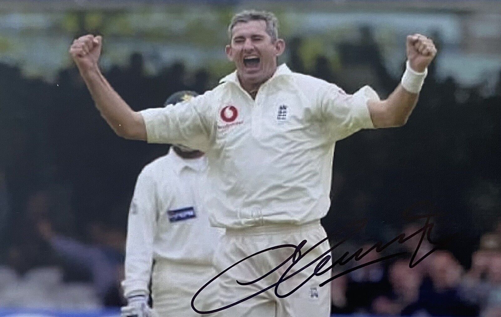 Andrew Caddick Genuine Hand Signed England 6X4 Cricket Photo Poster painting 3