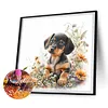 4pcs Diamond Painting -DIY Round Drill Dog Rabbit Panda Elephant