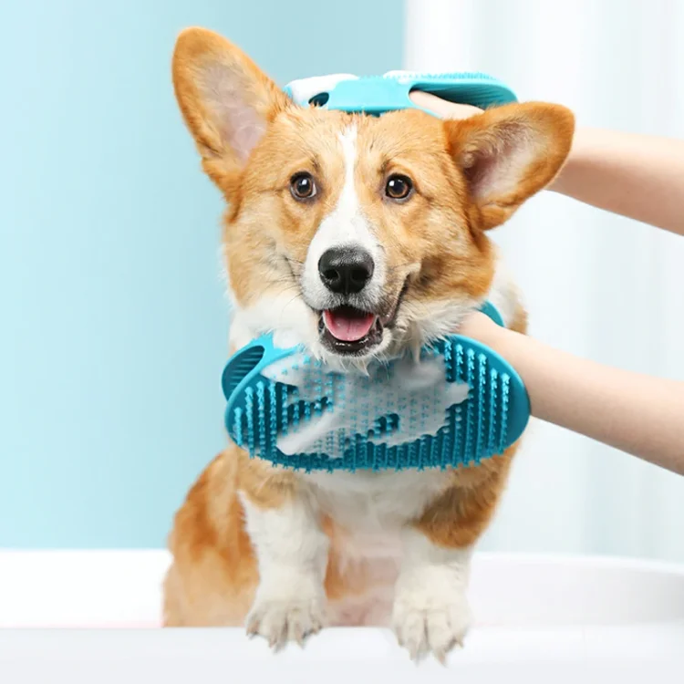 Dog Bathing Massage Double-Sided Gloves