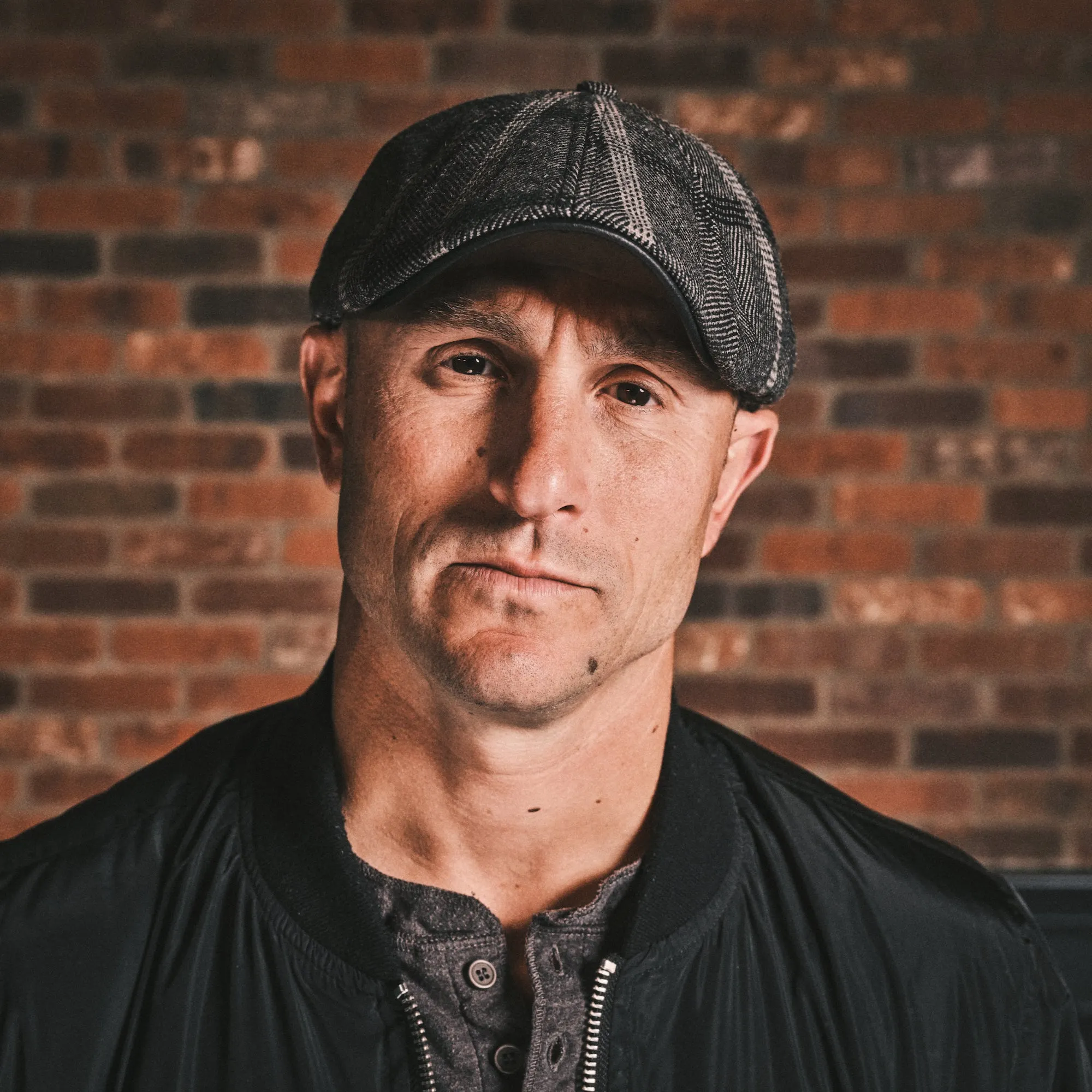 Hatsfashion-The Black Rose Peaky   Cap - Black & Grey Plaid