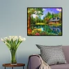 (5 Sizes)Lakeside House - Full Square Diamond Painting