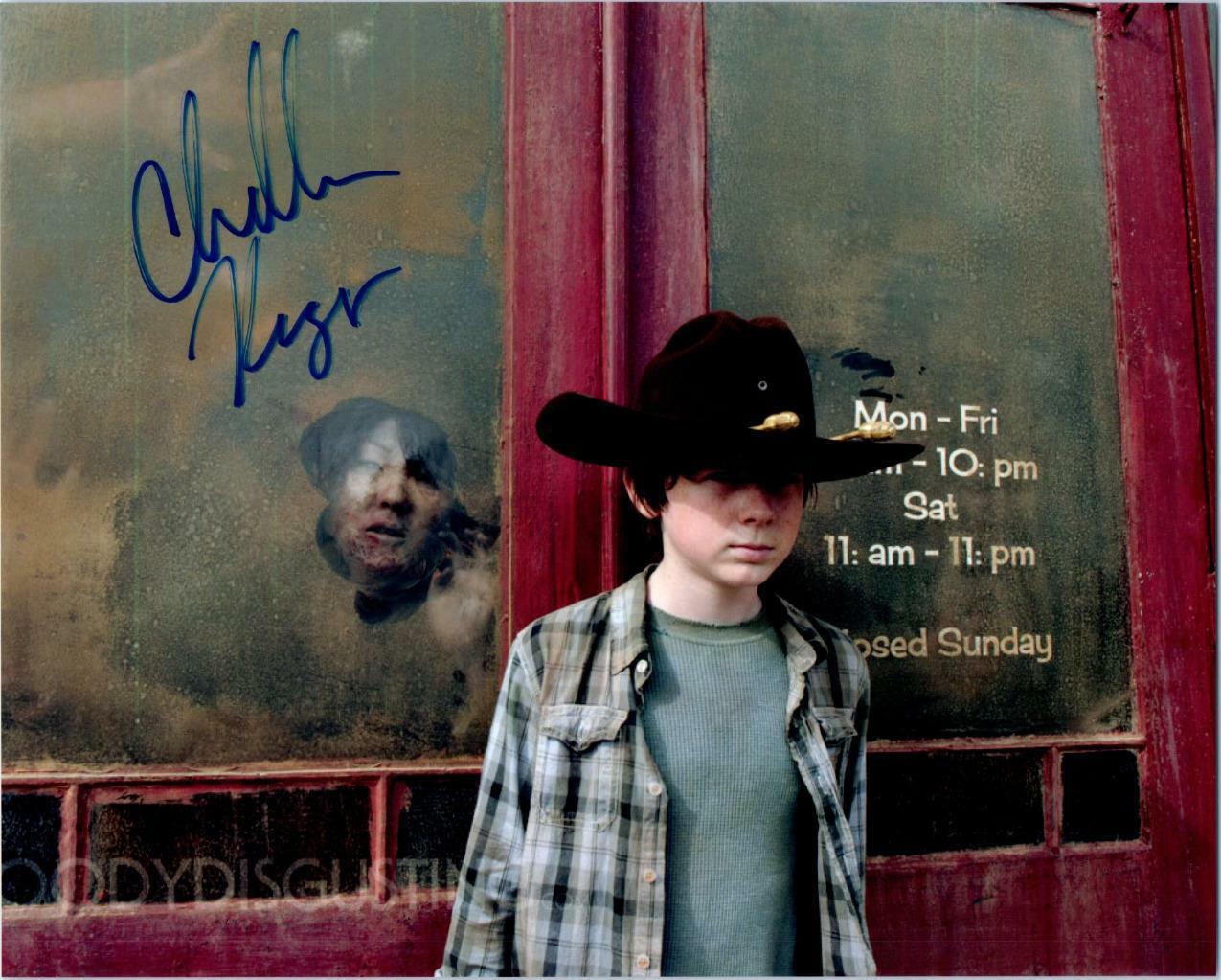 Chandler Riggs signed 8x10 Photo Poster painting autograph Picture autographed and COA