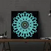 Abstract Art Mandala Flower | Luminous Diamond Painting Kits
