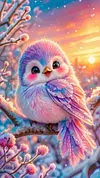 Luxury AB Velvet Diamond Painting Kit - Bird