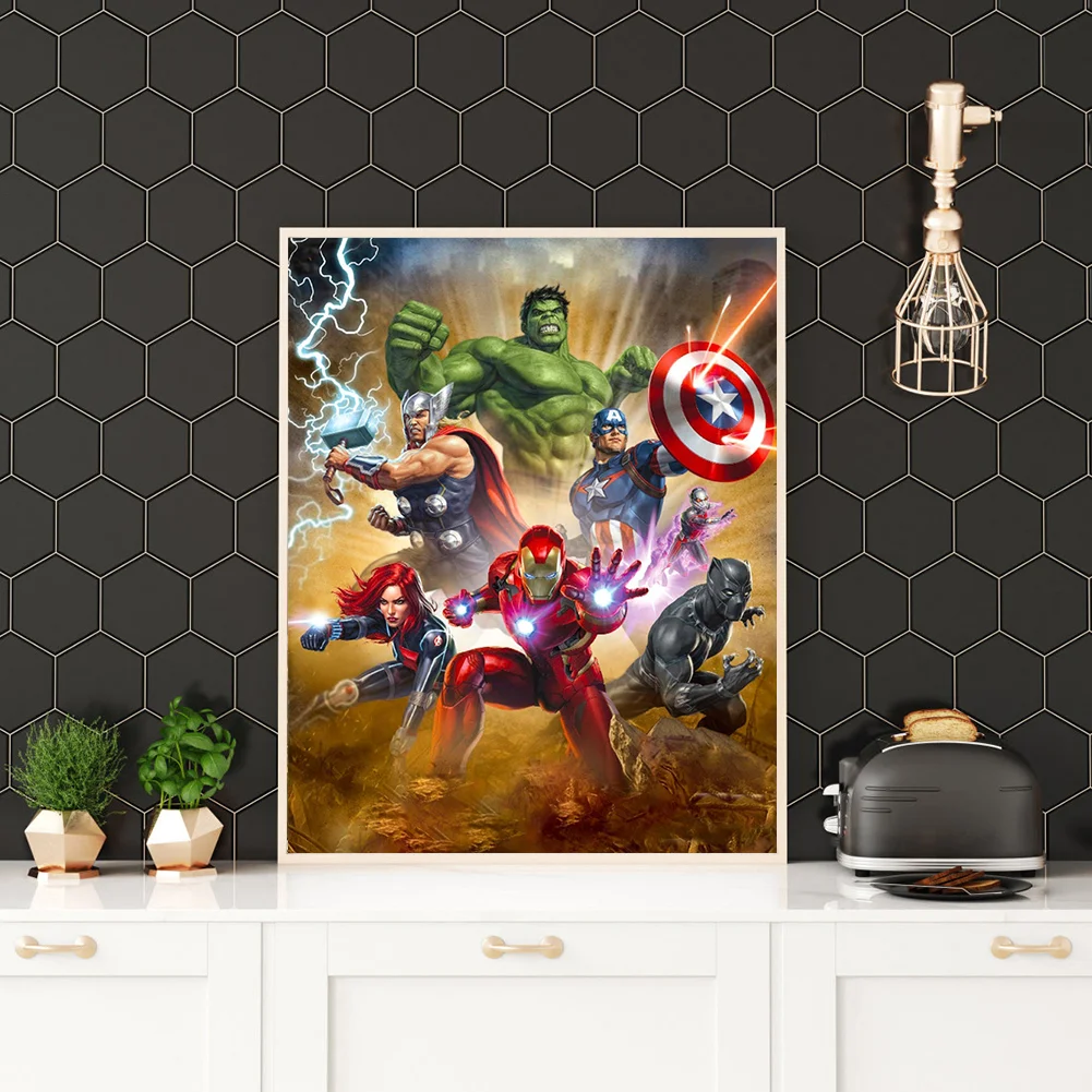 Diamond Painting - Full Round Drill - Super Hero(30*40cm)