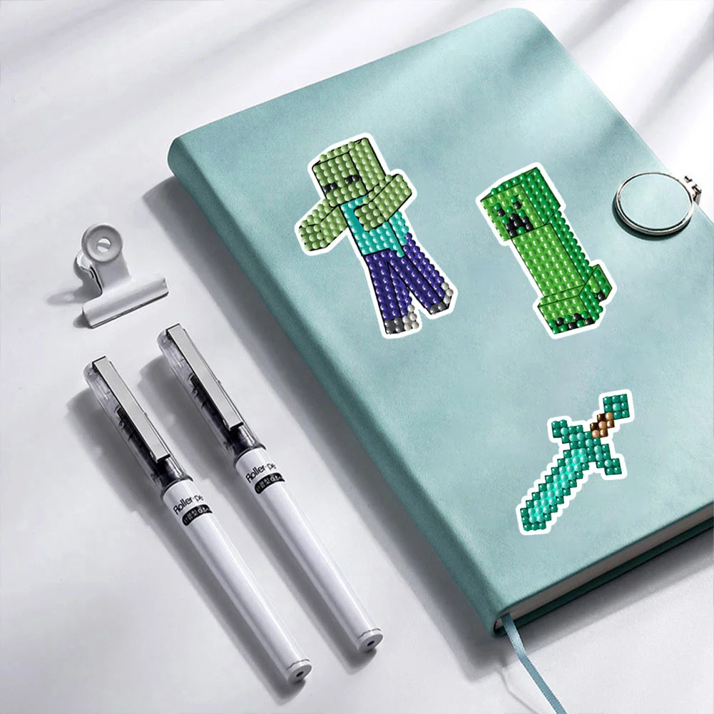 5D Diamonds Sticker Art Crafts Two Pieces Handmade Children Gifts