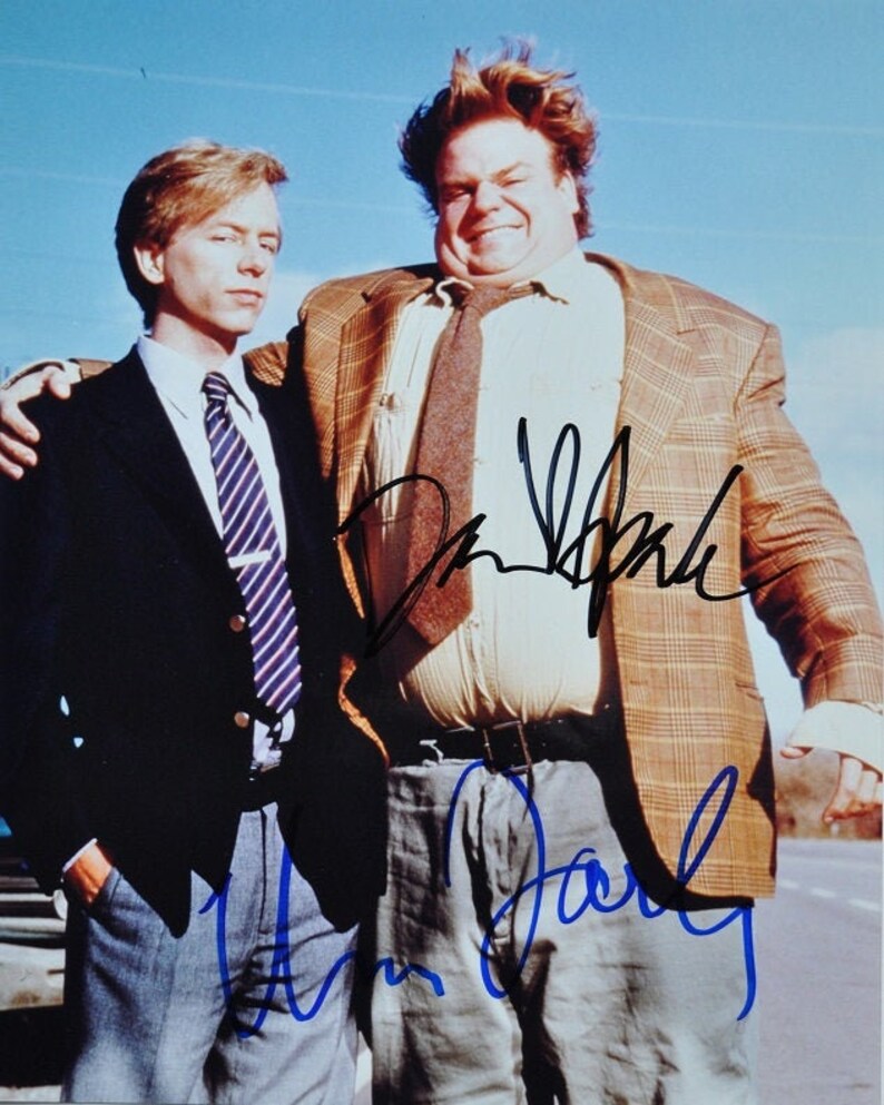 CHRIS FARLEY & DAVID Spade Signed Photo Poster painting Tommy Boy wcoa