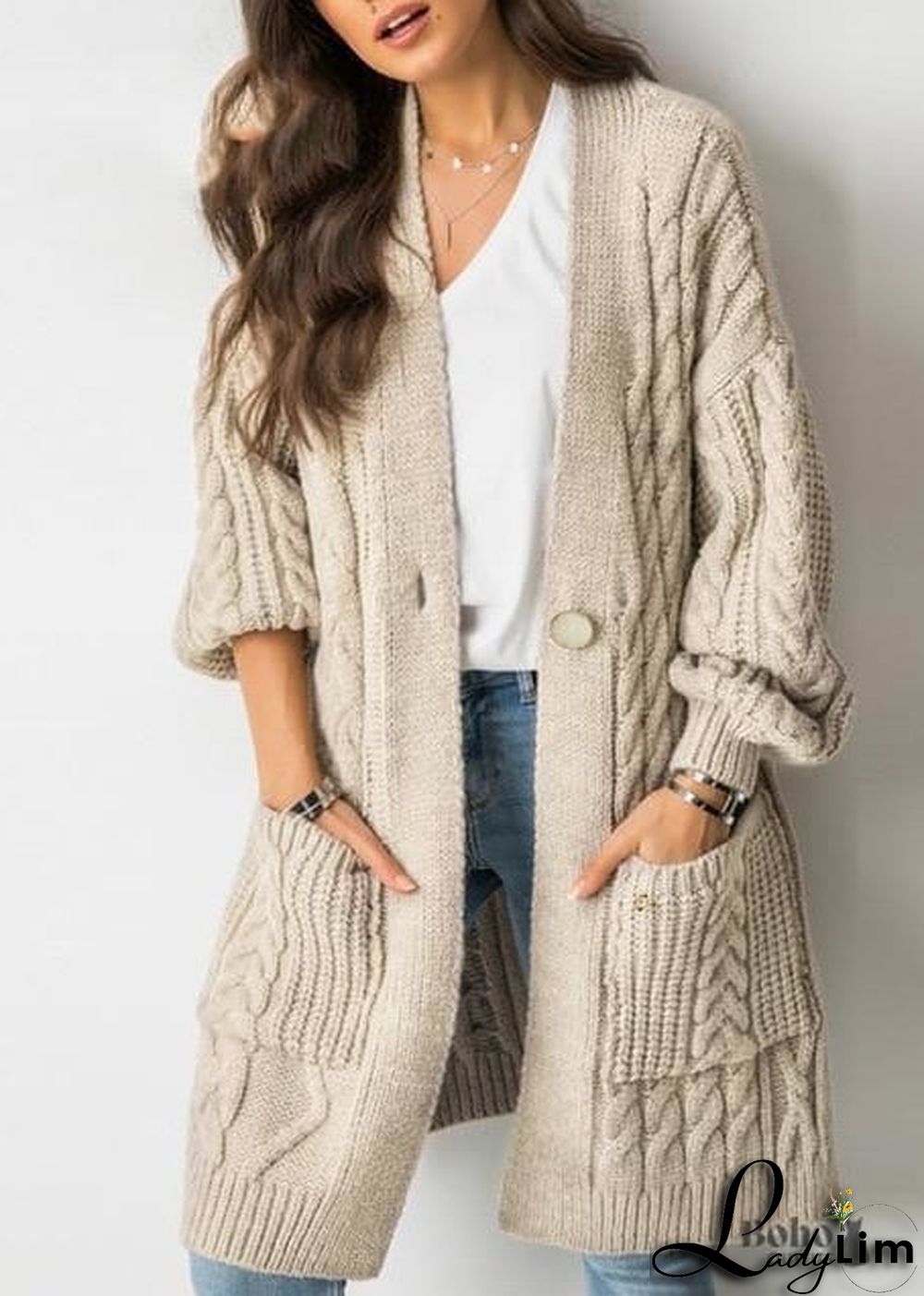 Boho Babe Bell Sleeve Long Cardigan