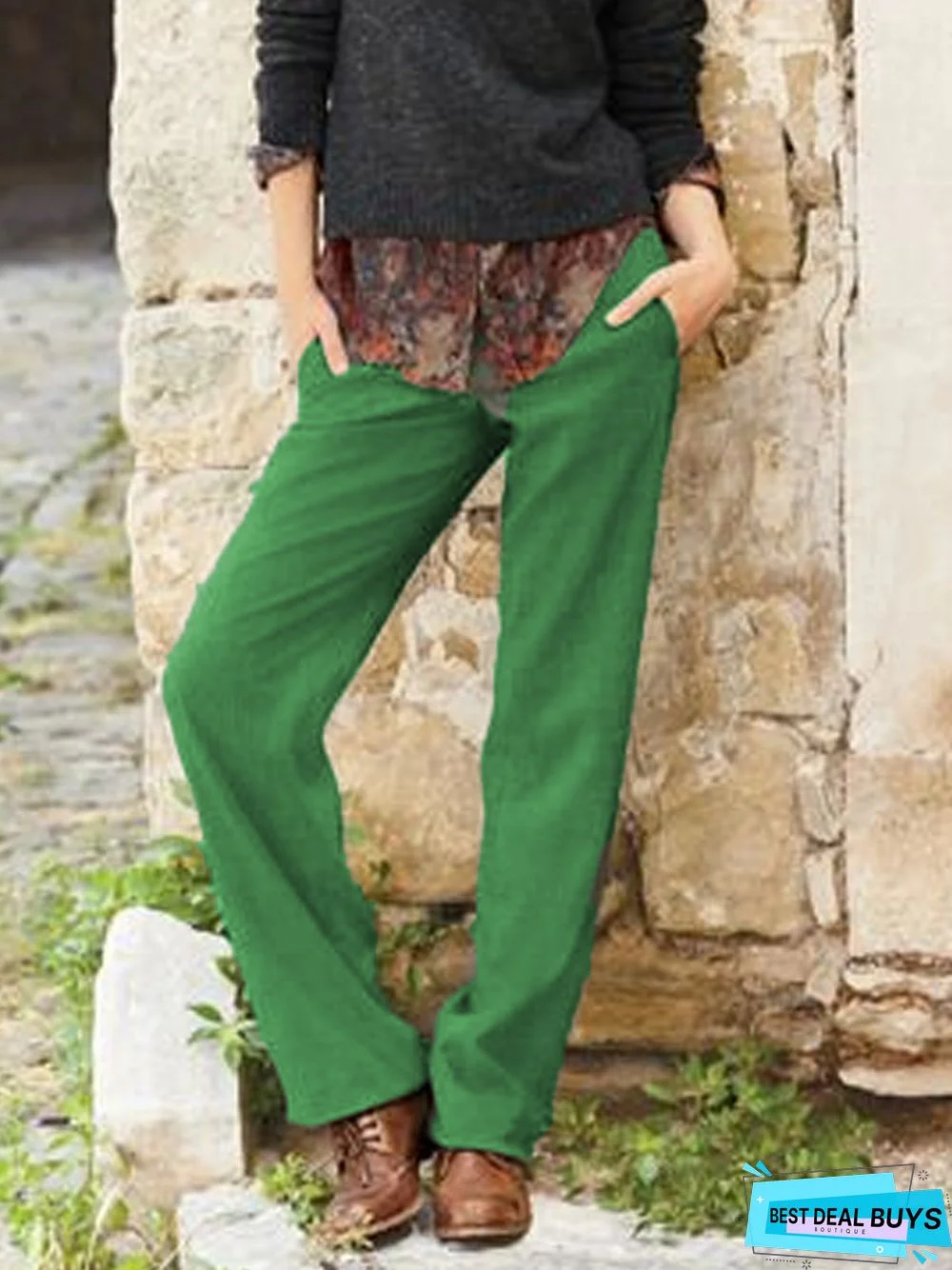 Cotton-Blend Pants