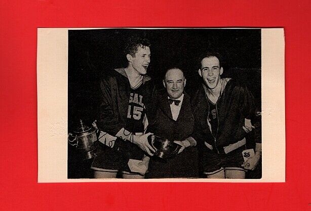 1954 TOM GOLA-LA SALLE-PHILA.WARRIORS AUTOGRAPHED VINTAGE 3X5 Photo Poster painting-(d.2014)-HOF