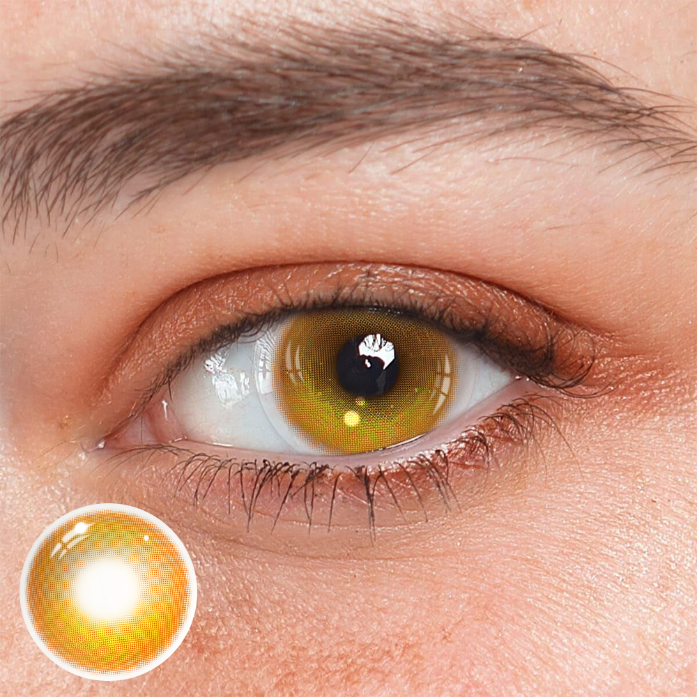 Cosplay Abyss Gold Coloured Contact Lenses