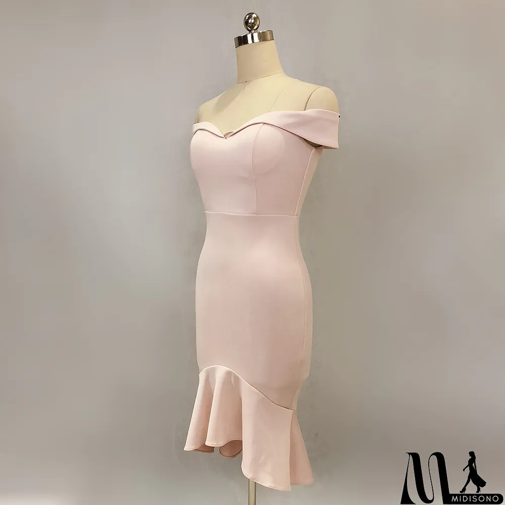 MidiSono - Women Spring Off Shoulder Mermaid Wedding Dress