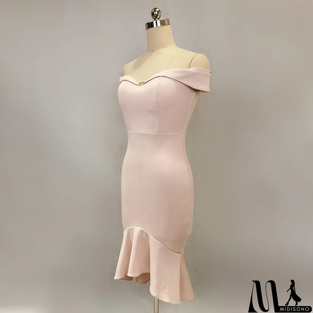 MidiSono - Women Spring Off Shoulder Mermaid Wedding Dress