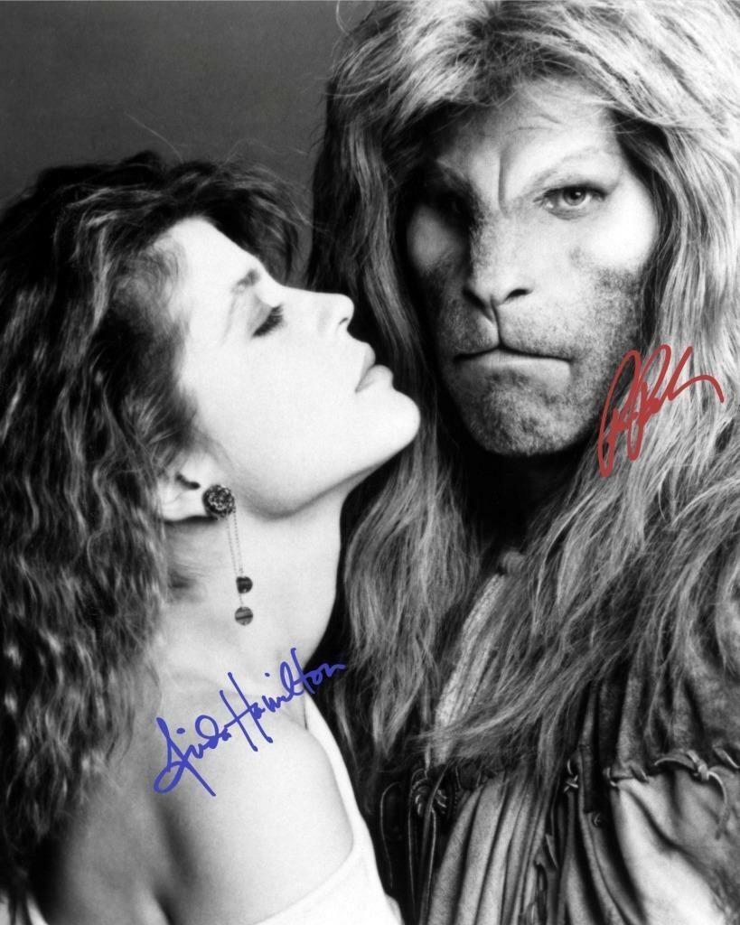 BEAUTY AND THE BEAST TV Series Perlman Hamilton SIGNED 10X8 REPRO Photo Poster painting PRINT