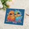 (US Only)DIY Diamond Art Greeting Cards Congratulations Cards & Gifts (10pcs Birds)
