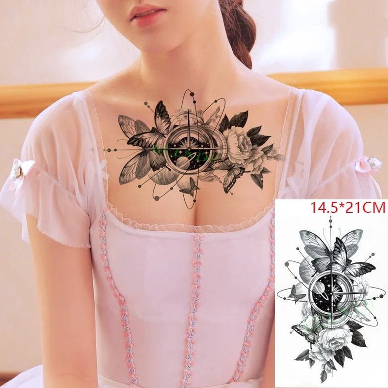 Waterproof Temporary Tattoo Sticker goat sheep head fake tatto flash tatoo tatouage Stickers hand arm back for girl women men