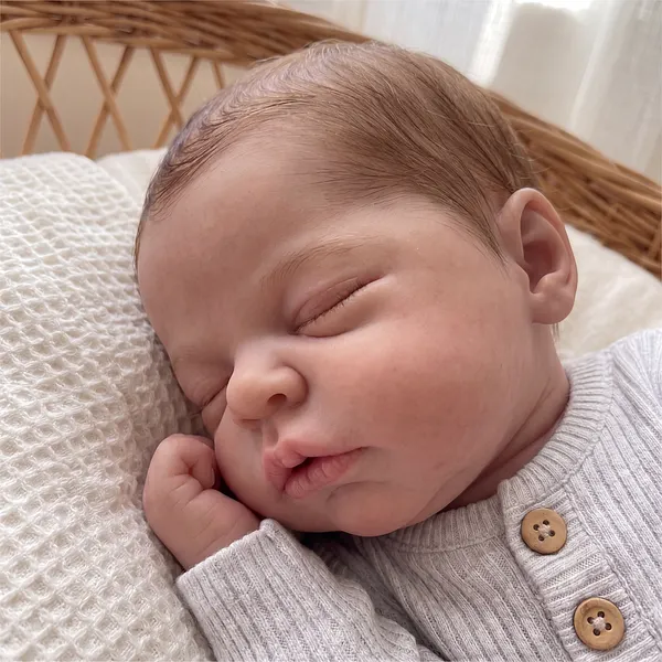 12"/16" Full Body Silicone Reborn Baby Nia — Real-Touch Face