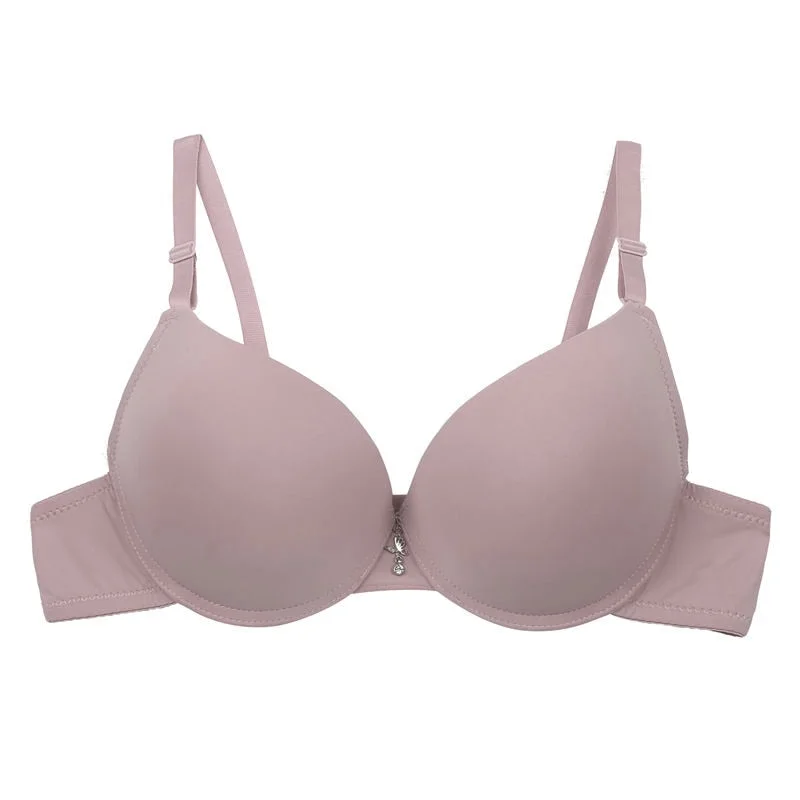 C/D Cup Brassiere Women Bras Push Up Seamless Bralette Solid Color Sexy Bra for Female Underwear Intimates Lingerie Black/White