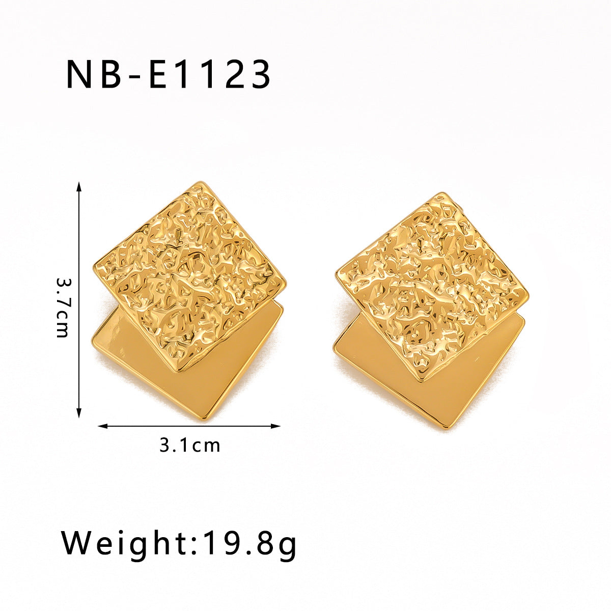 IG Style Circle Sphere Geometric Stainless Steel Electroplating Earrings