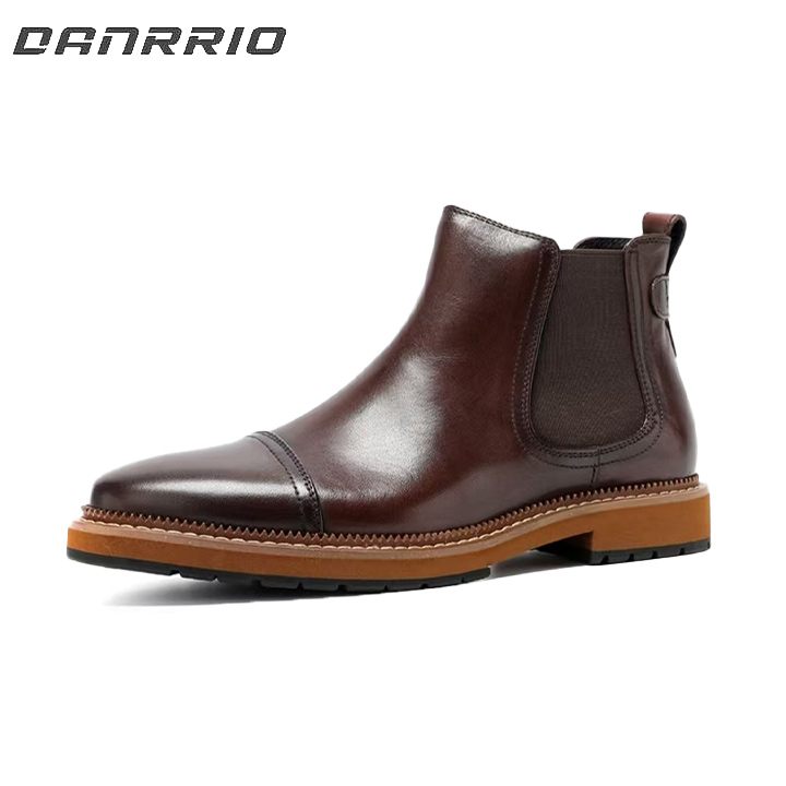 DANRRIO Vintage Chelsea Boots Fleece-Lined Ankle Boots