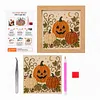Moon & Pumpkin Glass Mosaic DIY Craft Kit &ndash; Framed Halloween Wall Art