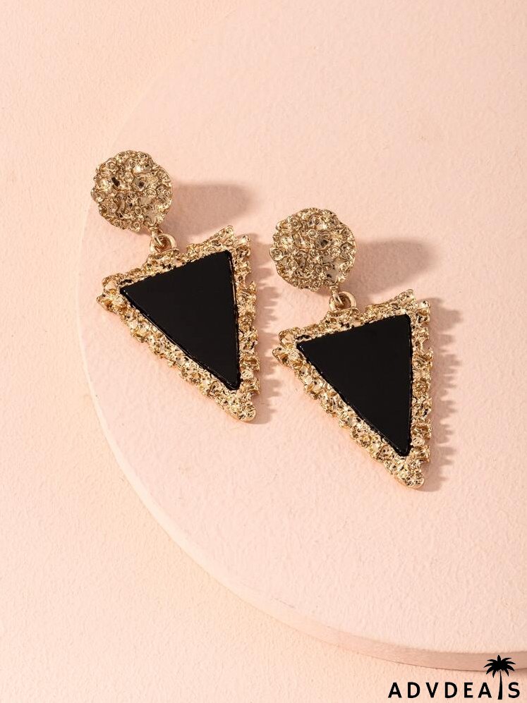 Geometric Charm Drop Earrings