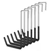 6pcs Coated Hooks Heavy Duty Hanging Hook Space Saving for Bicycles Garage Items