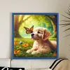 (US Only)Dog Printed Cross Stitch Kit 40x40cm DIY 14CT Thread Art Needlework Decor