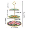 DIY Diamond Painting 3-Tier Mandala Cupcake Dessert Stand Serving Tray Decor Kit