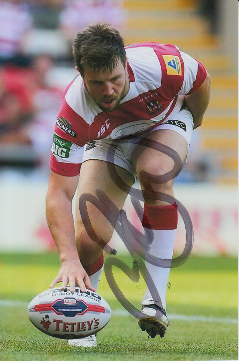 WIGAN WARRIORS HAND SIGNED DARRELL GOULDING 6X4 Photo Poster painting 13.