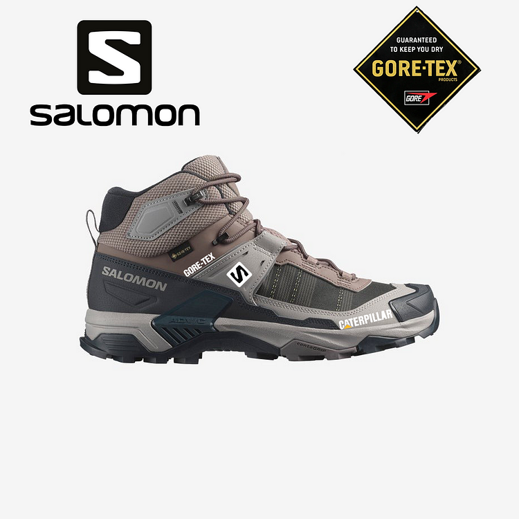 Salomon® a CAT vytvářejí nepromokavé a prodyšné pánské turistické boty pro outdoorové aktivity a práci