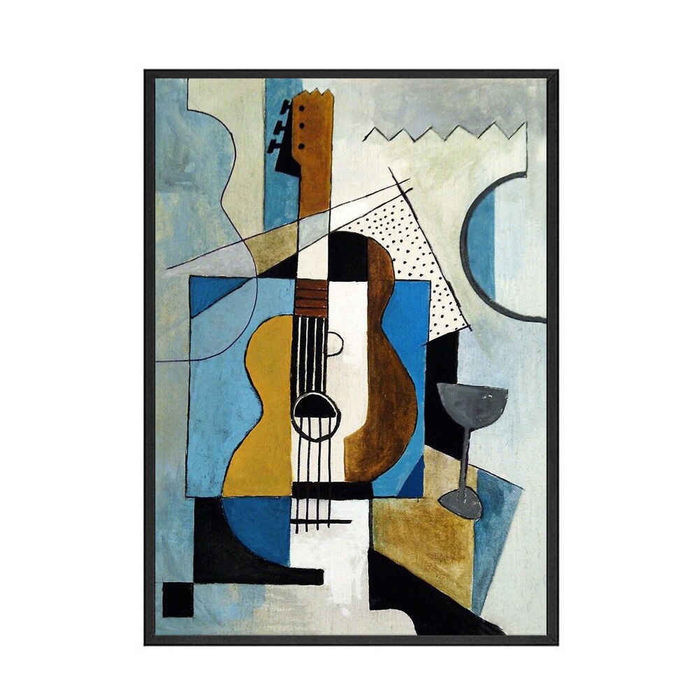 Abstract Line and Geometry Art Decor Guitar Posters Violin Print Miss Blanche Black White Wall Art Canvas Painting Home Decor