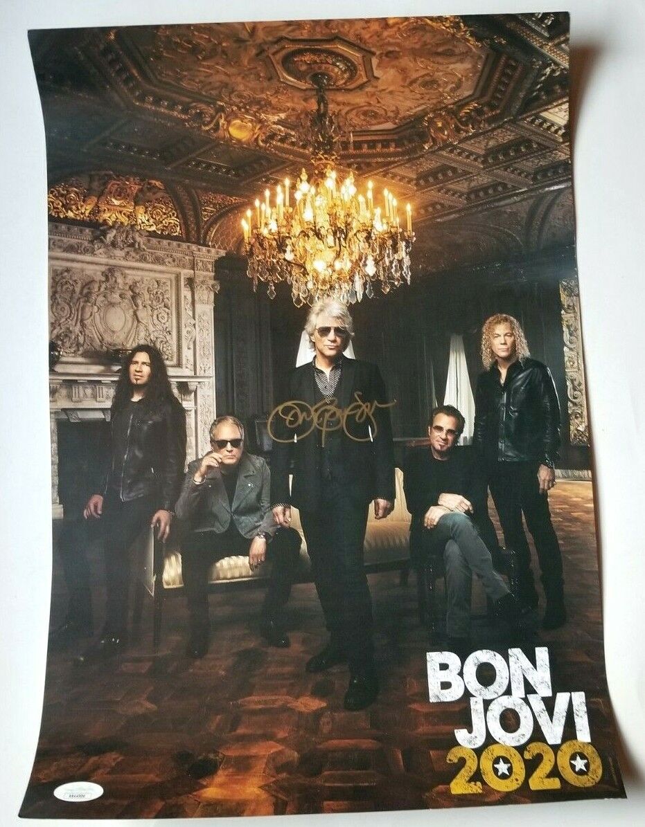 Jon Bon Jovi REAL hand SIGNED 13x19 2020 Poster #1 JSA COA Autographed