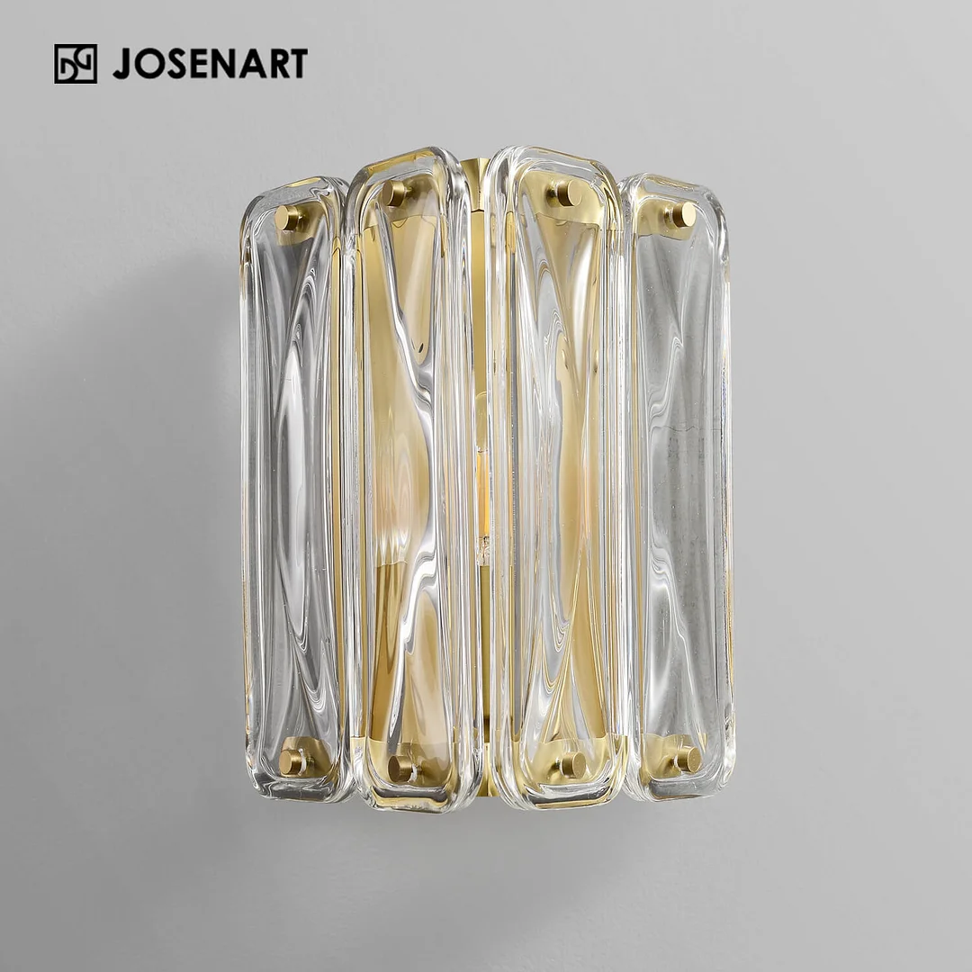 Modern Creative Crystal Shade Column Sconce JOSENART Josenart