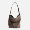 Large Capacity Nubuck Leather Texture Women's Shoulder Bag