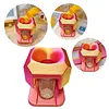 Diamond Painting Organizer Funnel Fit Round Containers Portable Drill Funnel 2.56x1.97in for DIY Craft Easy Transfer Tools (Red Gold)