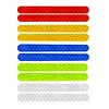 2Pcs Car Reflective Stickers Warning Anti-collision Reflective Strips (Red)