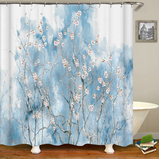 

Shower Curtain – Flower Bird Tree-180*180cm, 501 Original