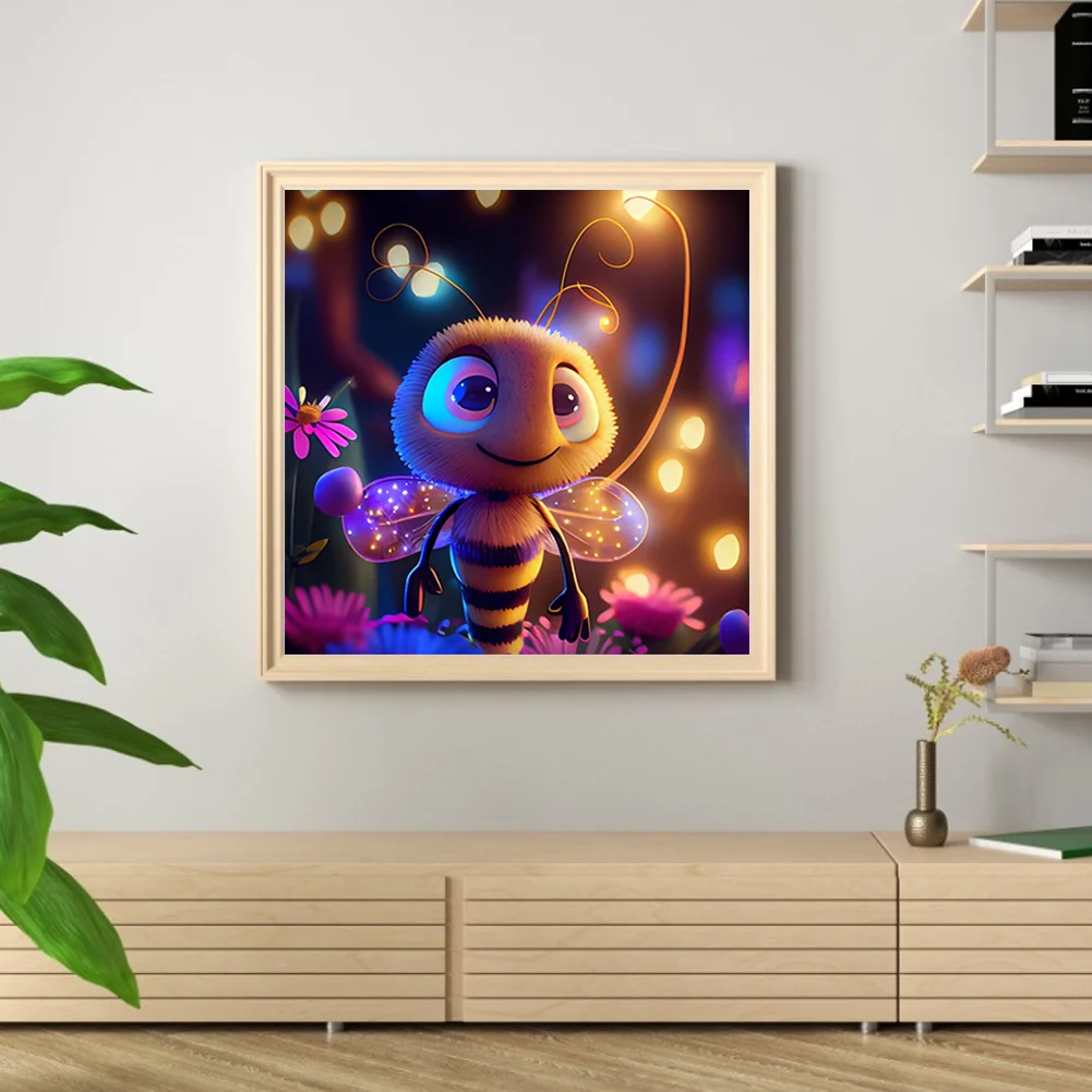 Diamond Painting - Full Round Drill - Bee(Canvas|30*30cm)