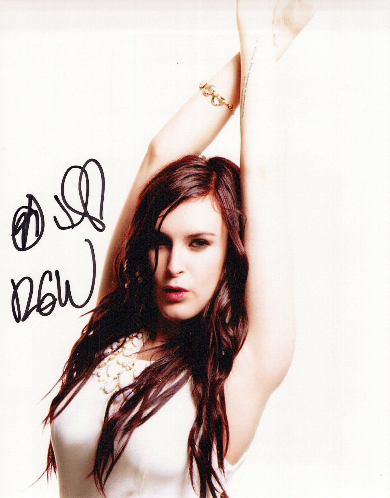 Rumer Willis glamour shot autographed Photo Poster painting signed 8x10 #6